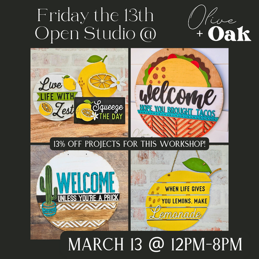 Pick-Your-Project Open Studio 3/13