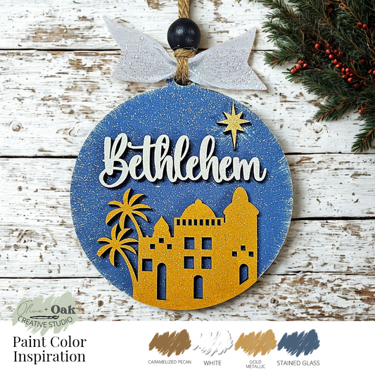 DIY Bethlehem Nativity Ornament