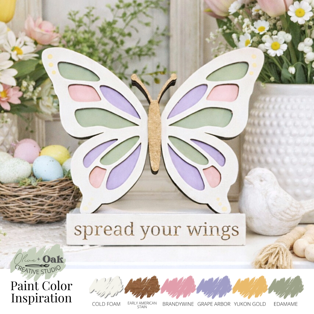 DIY Spread Your Wings Butterfly Shelf Sitter