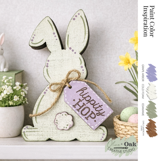 DIY Chunky Hippity Hop Shelf Sitter