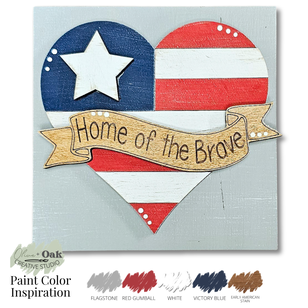 DIY Mini Military Family Square Tiles *Inserts ONLY*