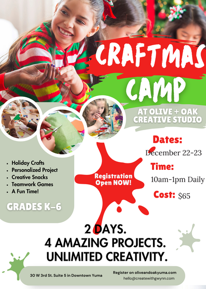 2025 Craftmas Camp Registration