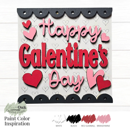 DIY Mini Galentine's Day Square Tiles *Inserts ONLY*