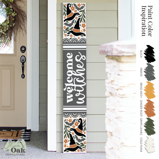 DIY Welcome Witches Boho 5' Porch Sign