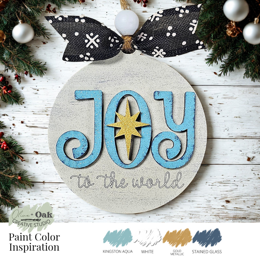 DIY Joy to the World Nativity Ornament
