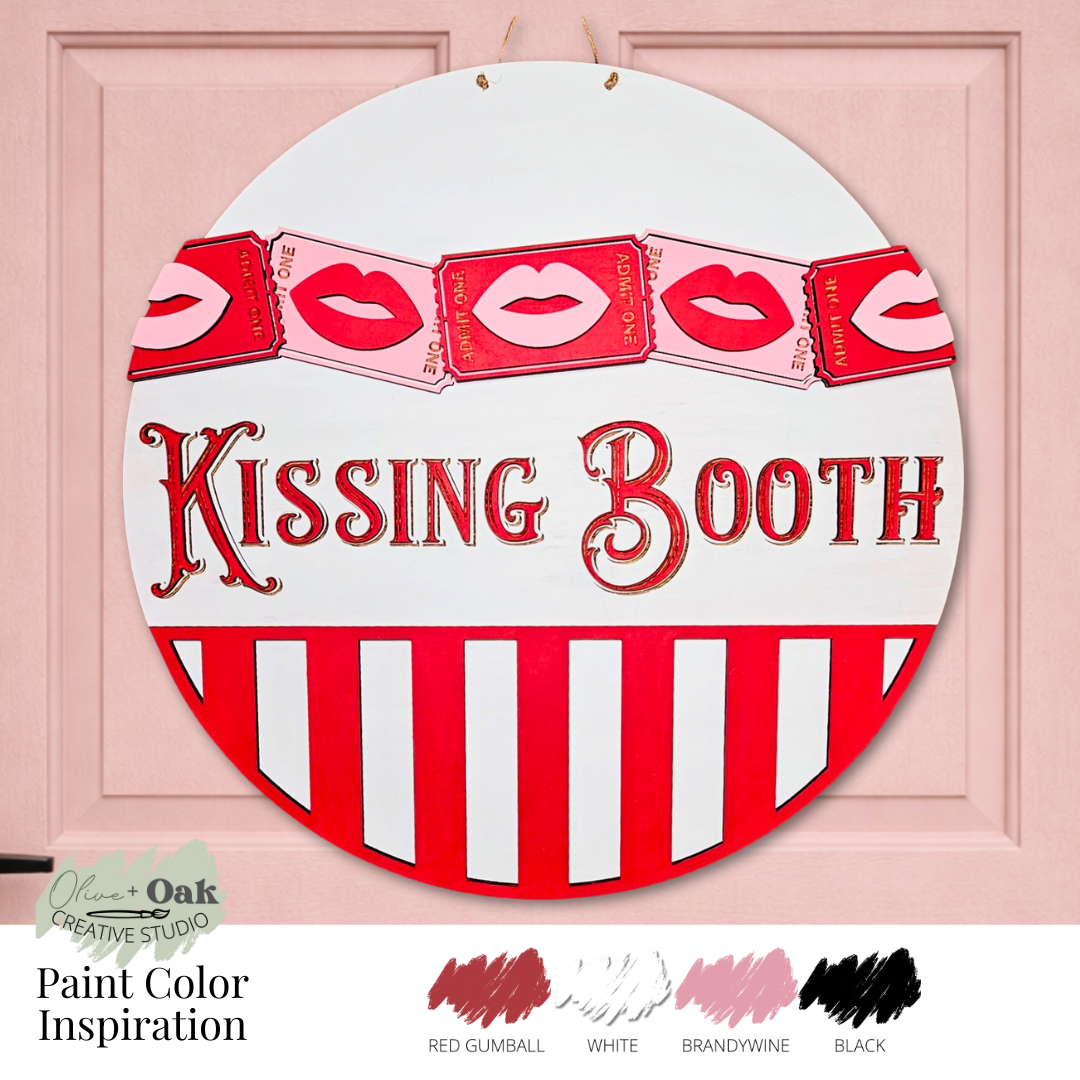 DIY Kissing Booth Door Hanger