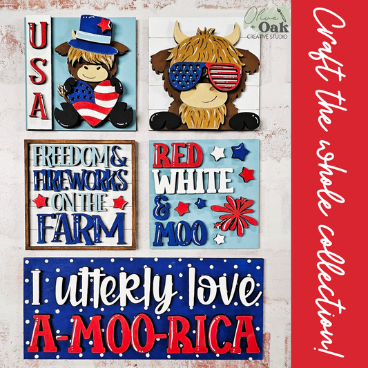DIY USA Highland Square Sign *Insert ONLY*