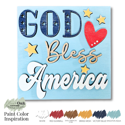 DIY Mini USA Square Tiles *Inserts ONLY*