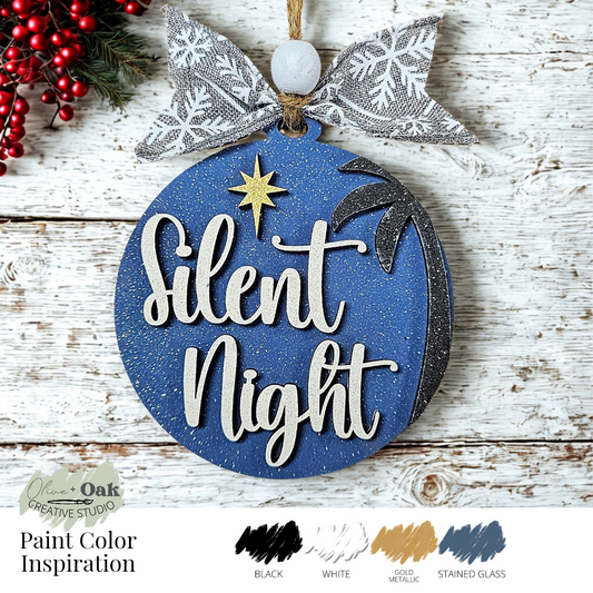 DIY Silent Night Nativity Ornament