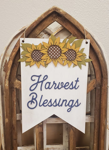 DIY Harvest Blessings Wall Hanger