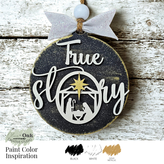 DIY True Story Nativity Ornament