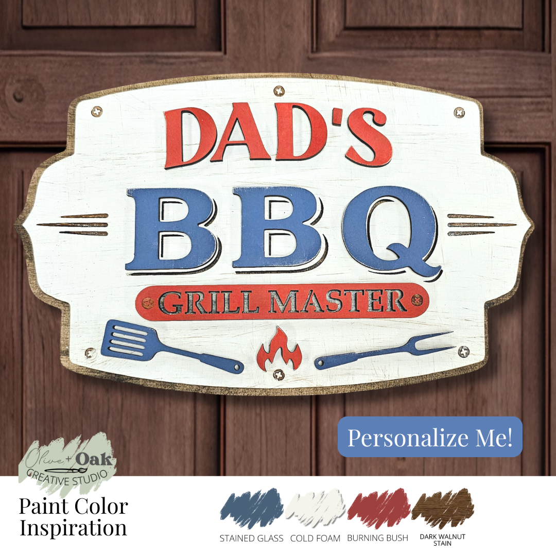 DIY Personalized Grill Master Sign