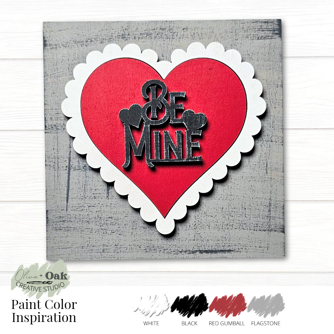 DIY Mini Valentine's Square Tiles *Inserts ONLY*