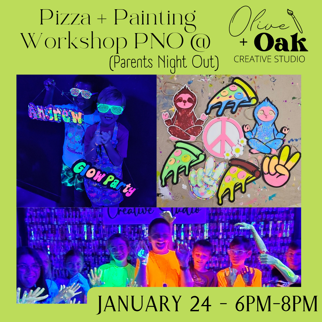 Pizza + Painting Youth Party - January 24 - 6pm-8pm