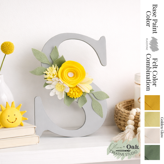 DIY Golden Glow Blooming Initials Kit
