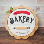 DIY Holiday Bakery Shelf Sign