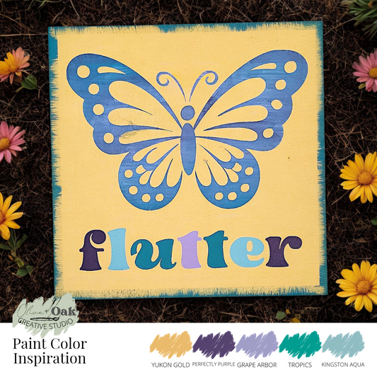 DIY Butterfly Flutter Sign