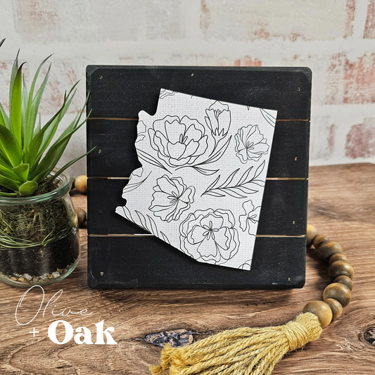 Garden Party Arizona - Black Slat Box Sign