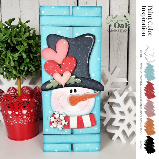 DIY Sweetheart Snowman Picket Sign