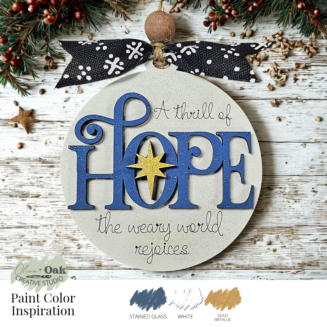 DIY Hope Nativity Ornament