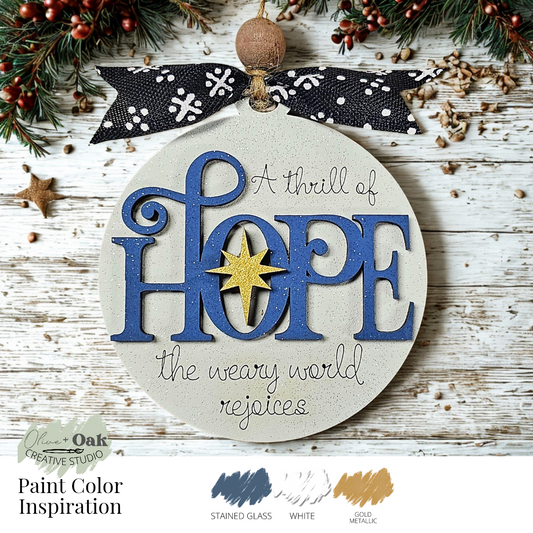 DIY Hope Nativity Ornament