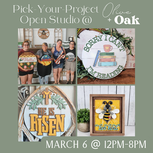 Pick-Your-Project Open Studio 3/6