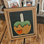 DIY Caramel Apple Mini Sign *Insert ONLY*