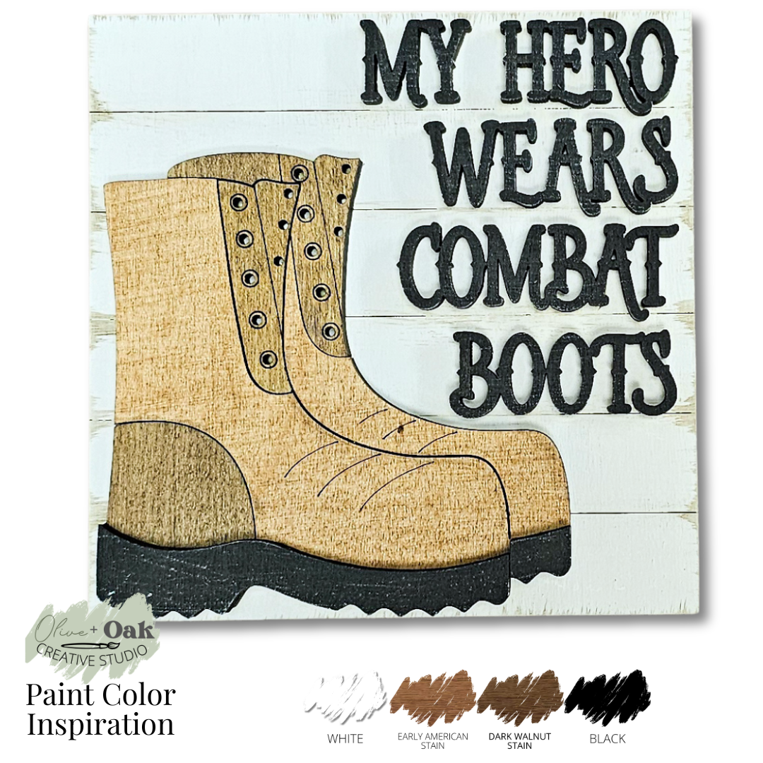 DIY Mini Military Family Square Tiles *Inserts ONLY*