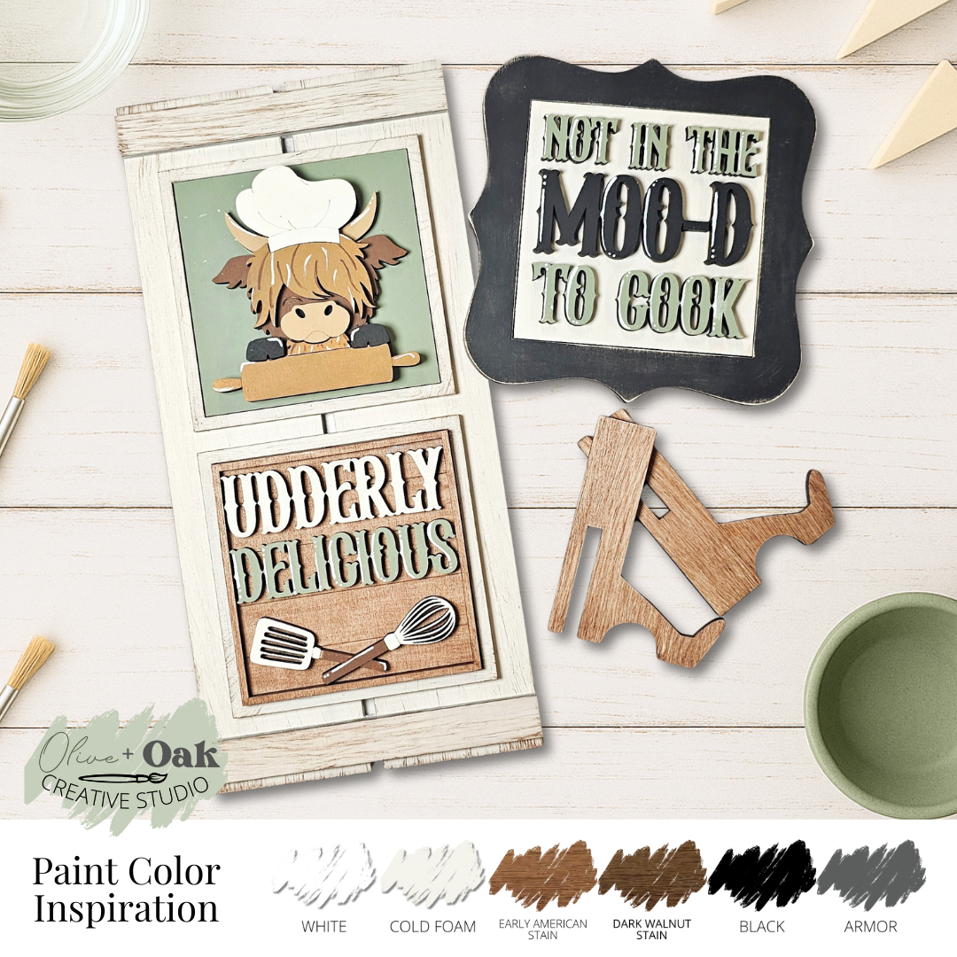 DIY Mini Highland Kitchen Square Tiles *Inserts ONLY*