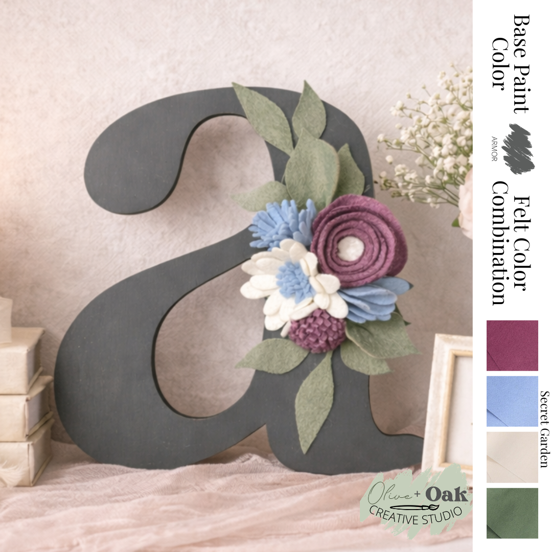 DIY Secret Garden Blooming Initials Kit