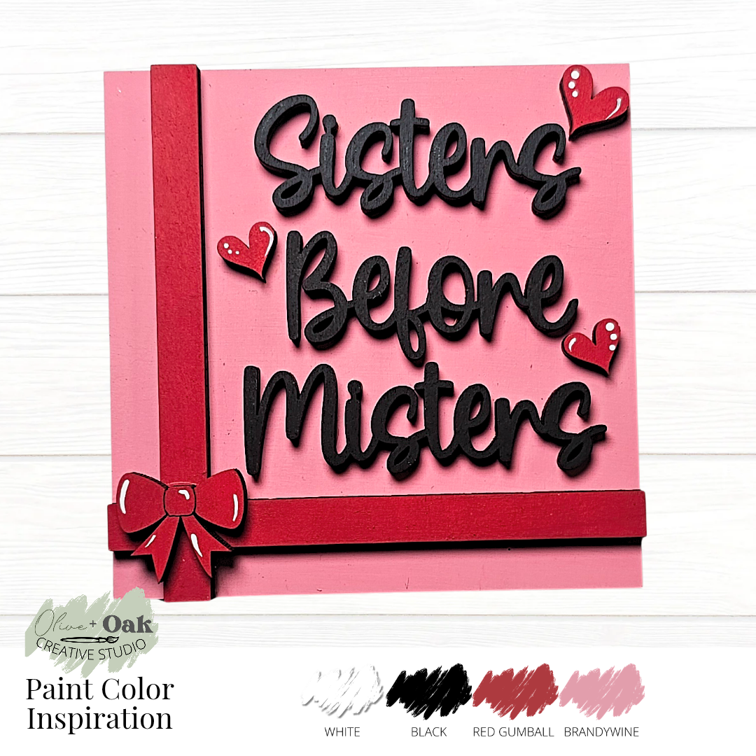 DIY Mini Galentine's Day Square Tiles *Inserts ONLY*