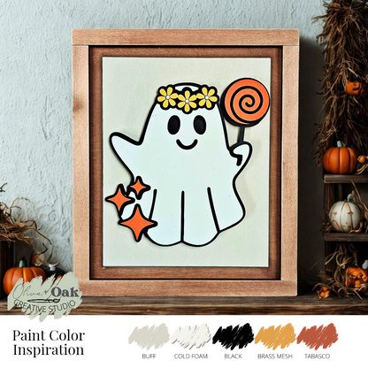 DIY Groovy Ghost Mini Sign *Insert ONLY*