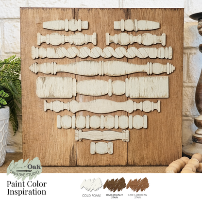 DIY Spindle Heart Sign