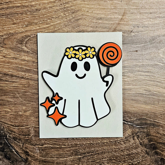 DIY Groovy Ghost Mini Sign *Insert ONLY*