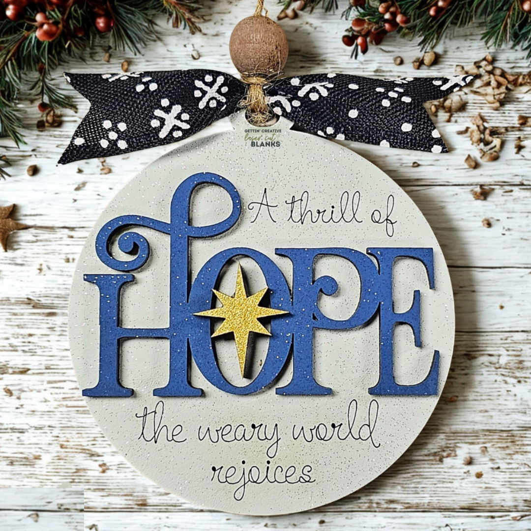 Hope Nativity Ornament Blank