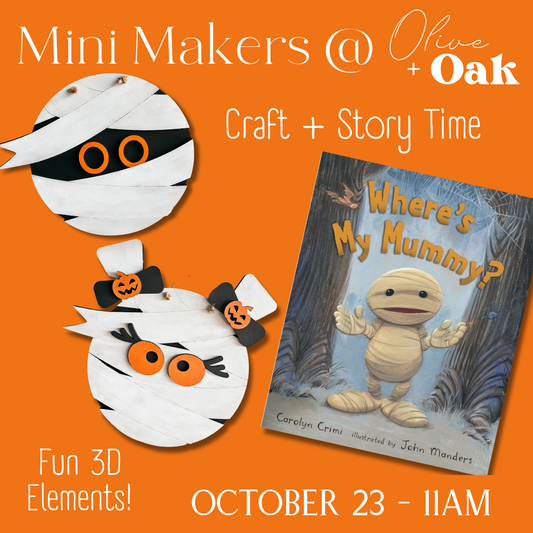 Mini Makers - Story & Craft - October 23 @ 11am