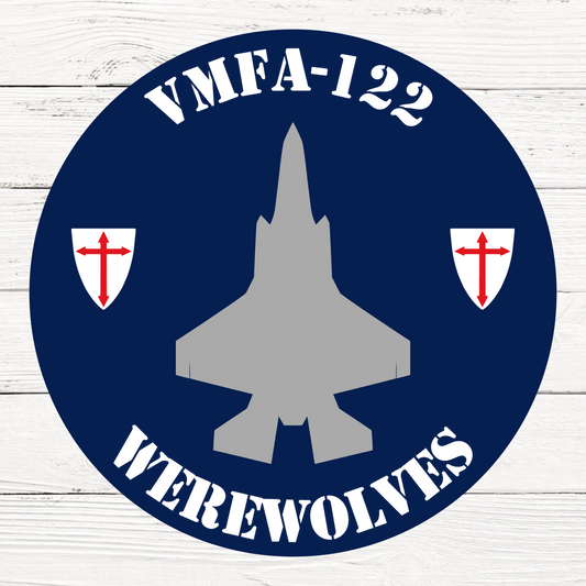 VMFA-122 Door Hanger Design - 18" Design