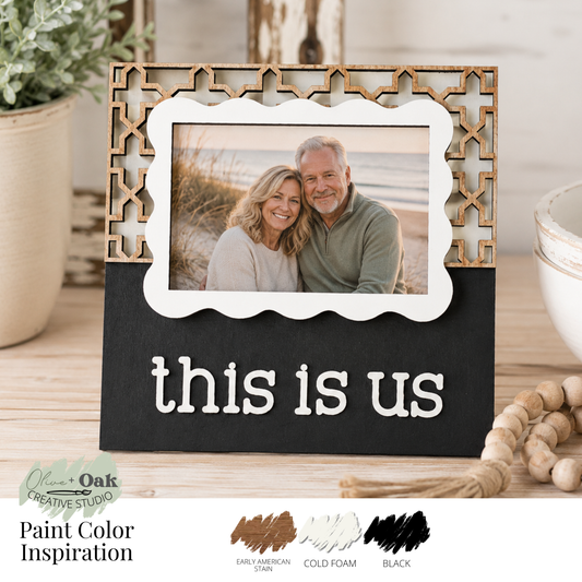 DIY This Is Us Quatrefoil Photo Frame