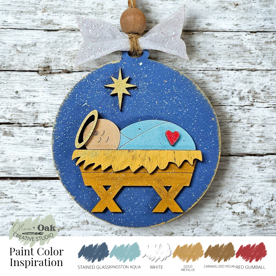 DIY Baby Jesus Nativity Ornament