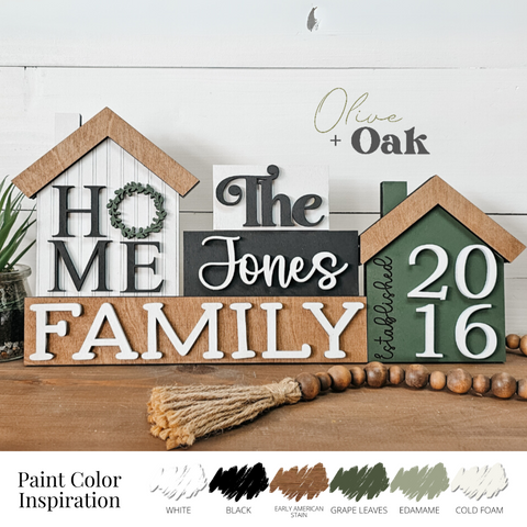 DIY Personalized Family Shelf Sitter