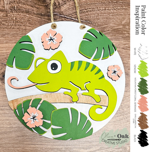 Chameleon Youth Round Hanger