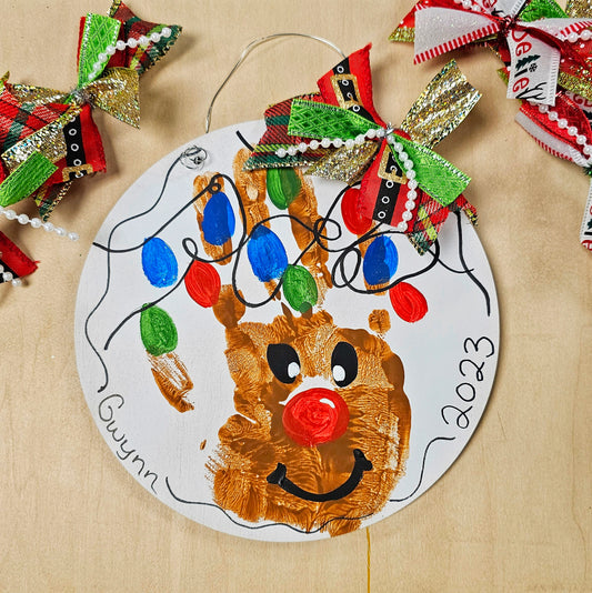 MOMs Club Handprint Ornament Fundraiser