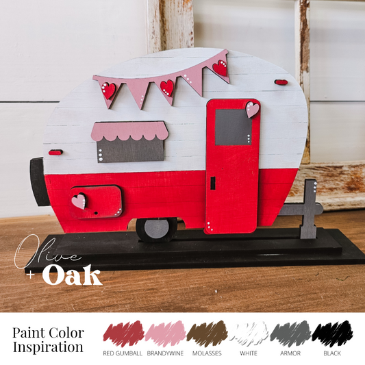 DIY Valentine Camper Shelf Sitter