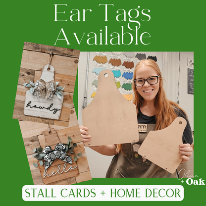 Ear Tag Shapes / Stall Cards
