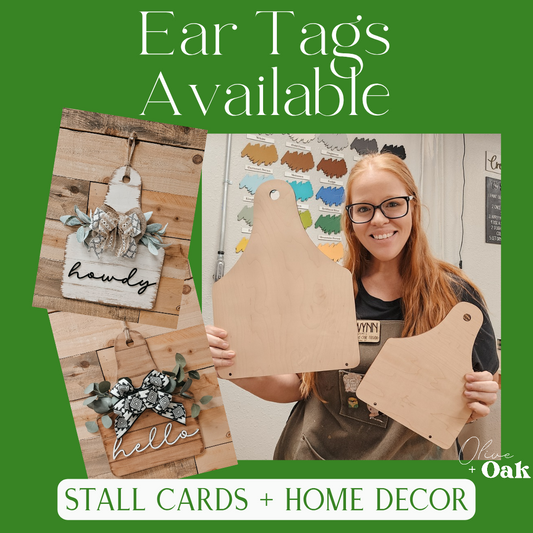Ear Tag Shapes / Stall Cards