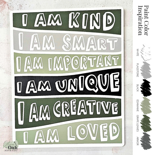 DIY I Am Bold Affirmations Sign