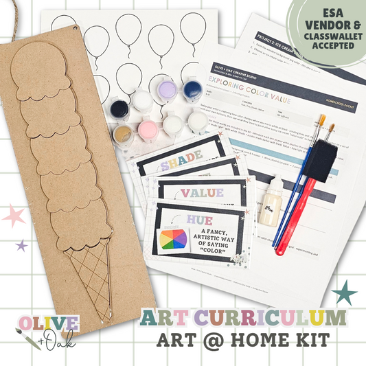Color Values Art @ Home Curriculum Kit