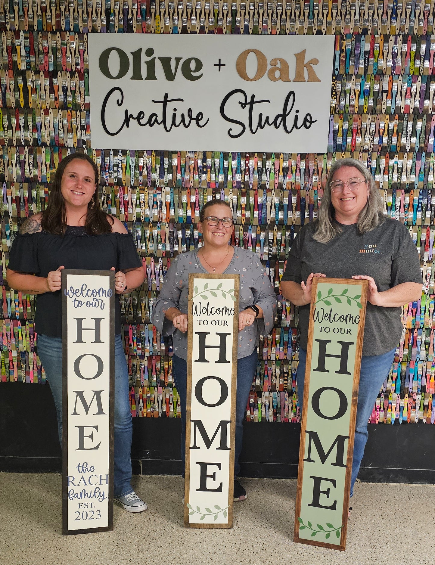 DIY Welcome to Our Home 4' Porch Sign