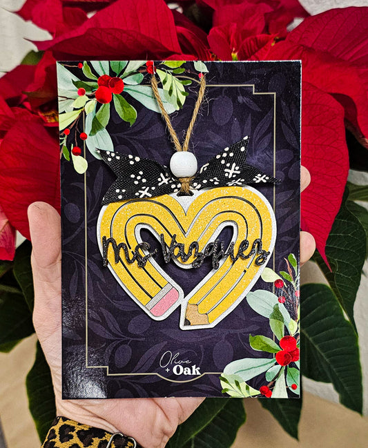 Personalized Pencil Teacher Ornament