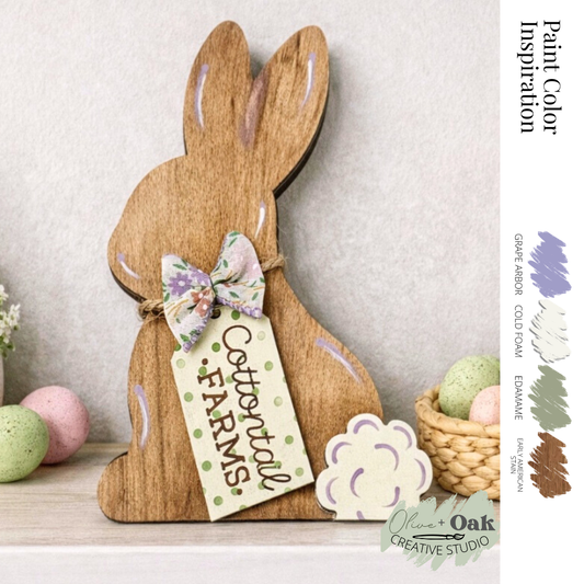 DIY Chunky Cottontail Farms Shelf Sitter